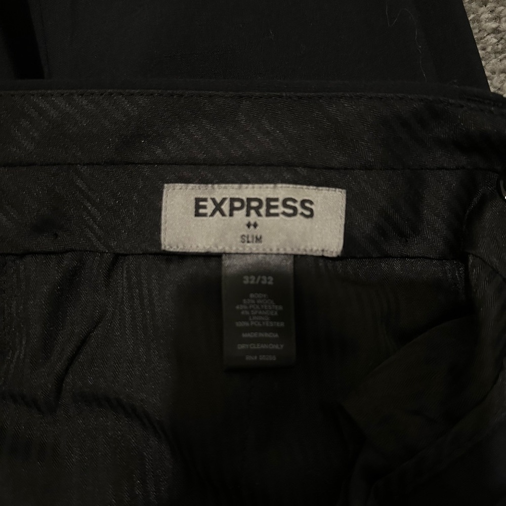 Express Men's Charcoal Slim Pants